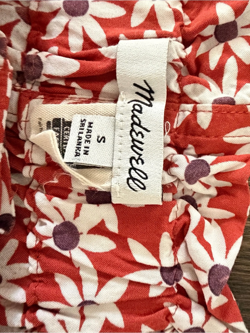 Madewell Falling Daisies Paperbag Mini Skirt Women’s S Floral